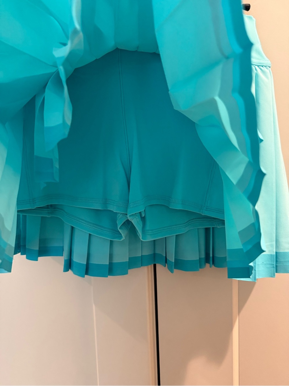 Aerie Offline Aqua Blue Pleated Mini Skirt - Women's Tennis Style - Picture 3 of 5